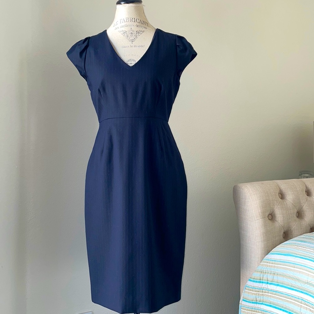 JCrew Pinstripe Dress